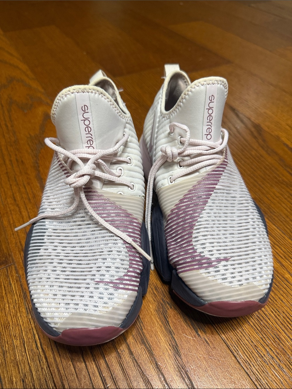 Nike SuperRep Training Sneakers in Cream and Dusty Rose